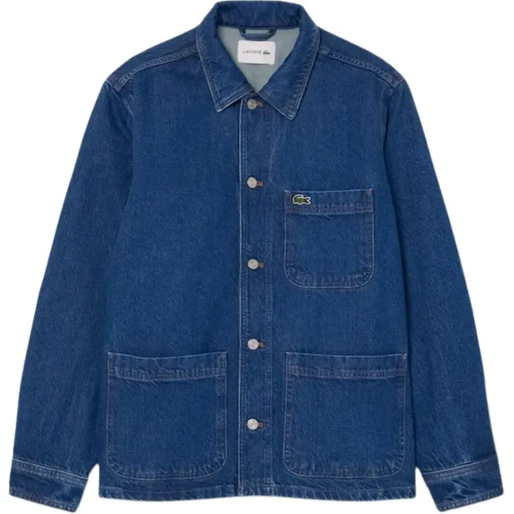 

LACOSTE Джинсовая куртка мужская экрю, MK9/Denim Blue