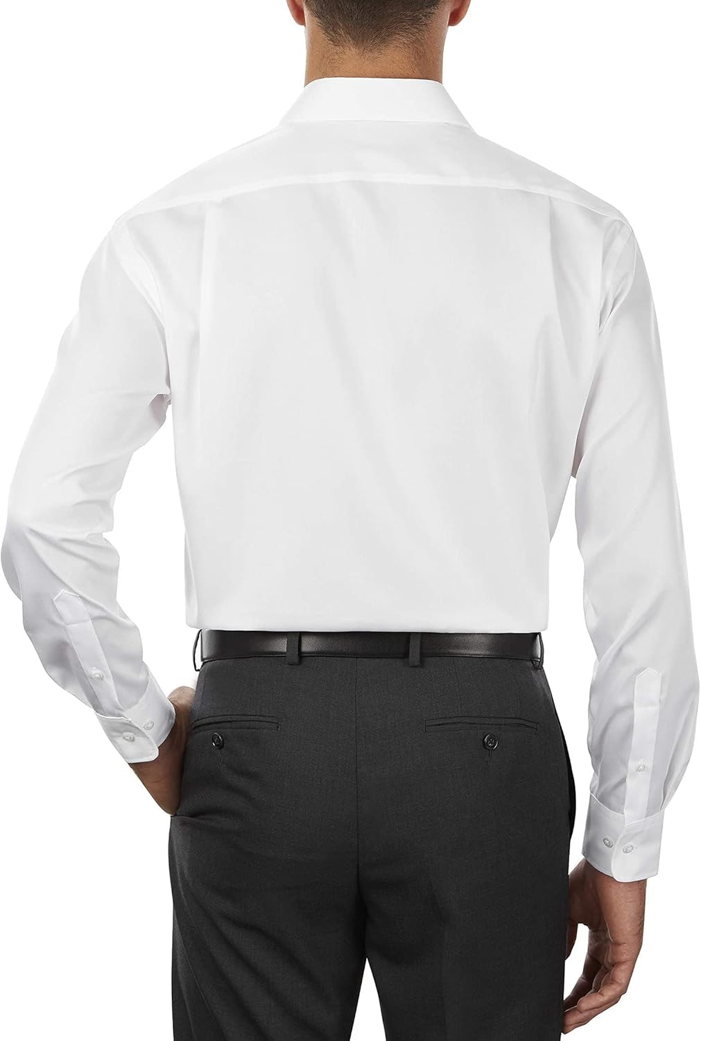 Мужская рубашка Tommy Hilfiger Regular Fit Non Iron, однотонная, эксклюзивно для Amazon, White — фото 2