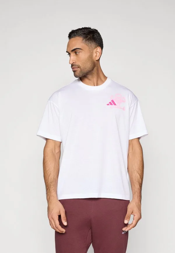 Спортивная футболка с графическим принтом climacool для тренировок Adidas Performance, White — фото 3