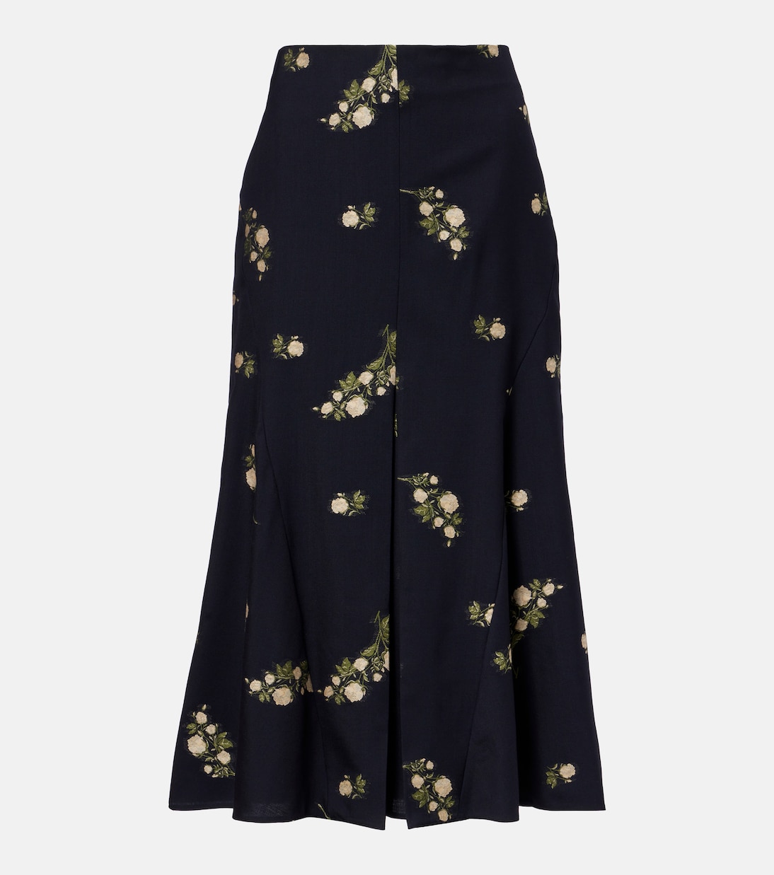 

Юбка миди с цветочным жаккардом Erdem, Midnight Blue