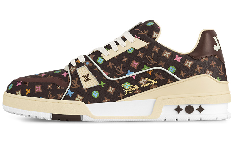 Кроссовки «Мокко Многоцветная Монограмма» LOUIS VUITTON, Brown