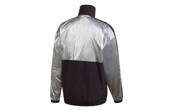 Куртка оригинальная tlm 02 trackt colorblock спортивная куртка с воротником-стойкой Adidas, черный — фото 2