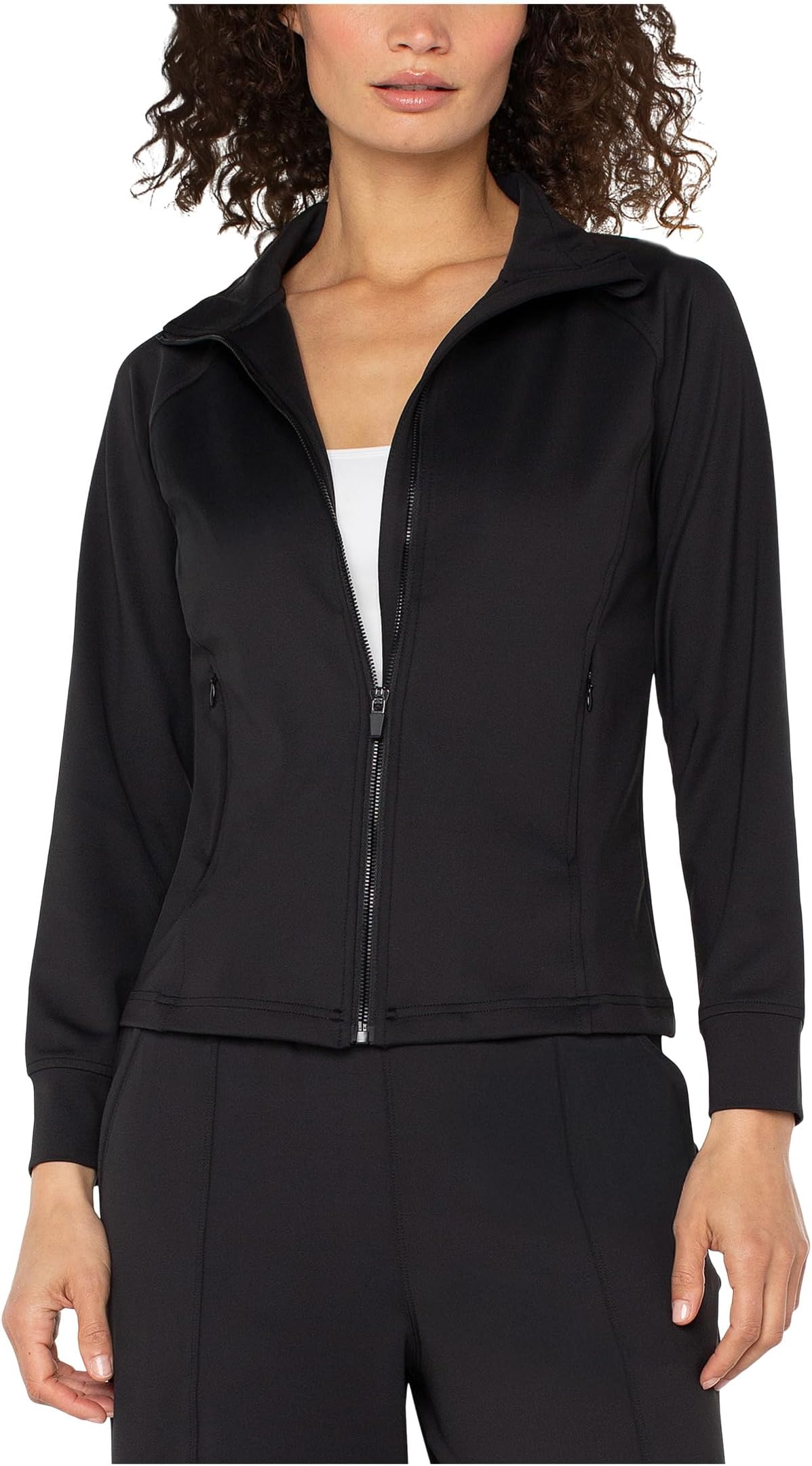 

Куртка Liverpool Los Angeles Full Zip Seamed Tech Knit Jacket, черный