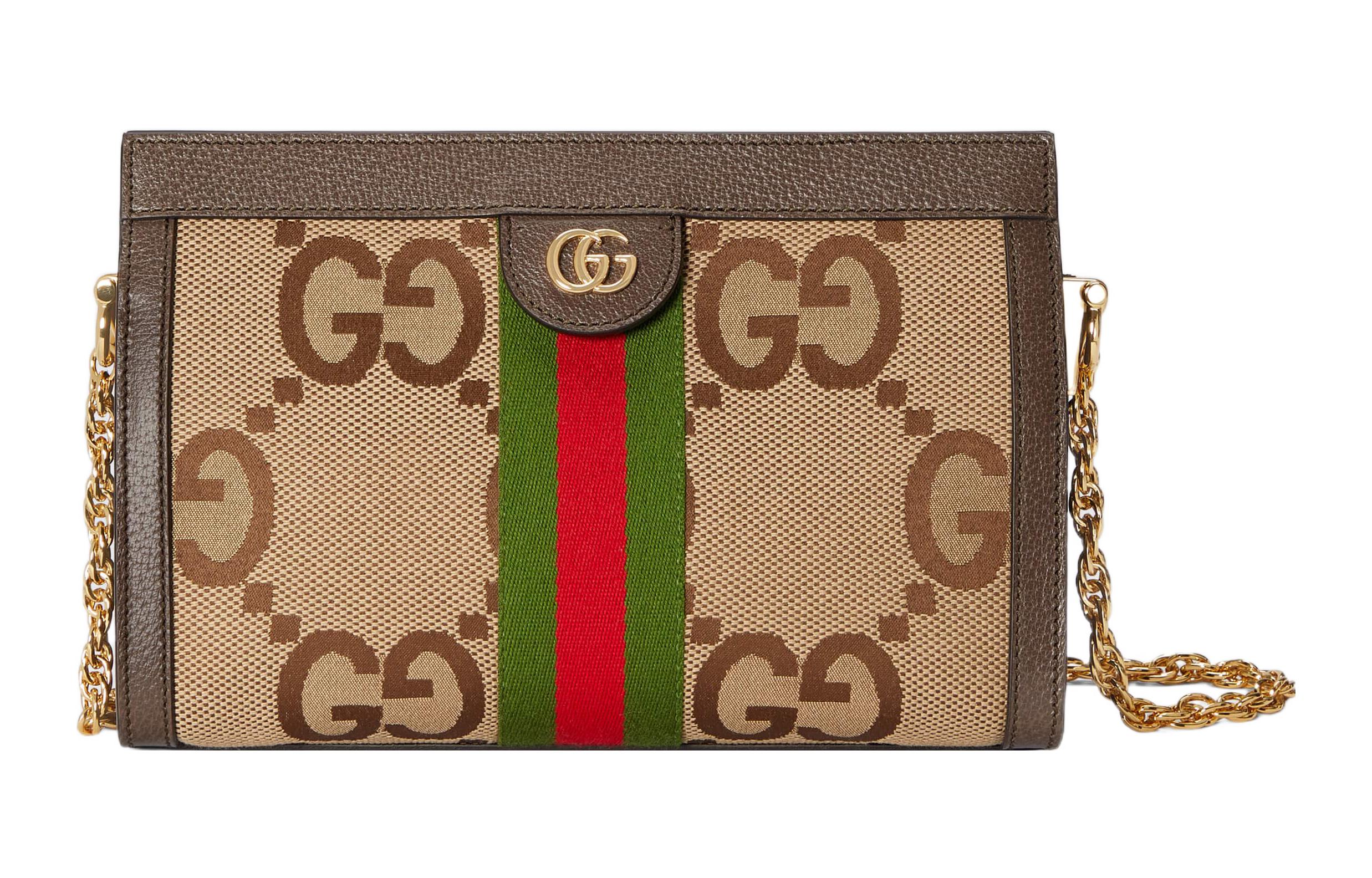 

GUCCI Тканевая сумка Ophidia с кожаной цепью