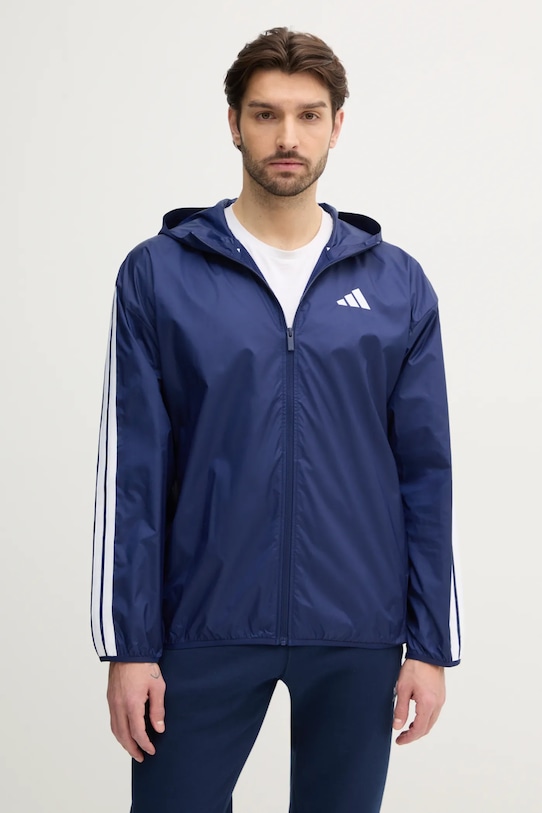 

Куртка Adidas Essentials 3-Stripes Windbreaker, темно-синий