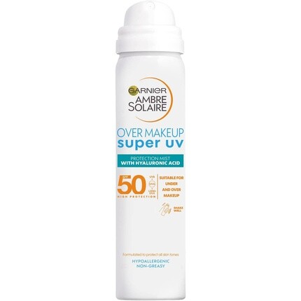 

Ambre Solaire Спрей для макияжа с супер-защитой от ультрафиолета, 75 мл (SPF 50), Garnier