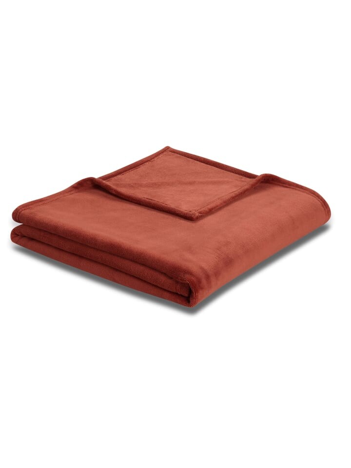 

Одеяло biederlack Wohn Soft & Cover, цвет rostrot