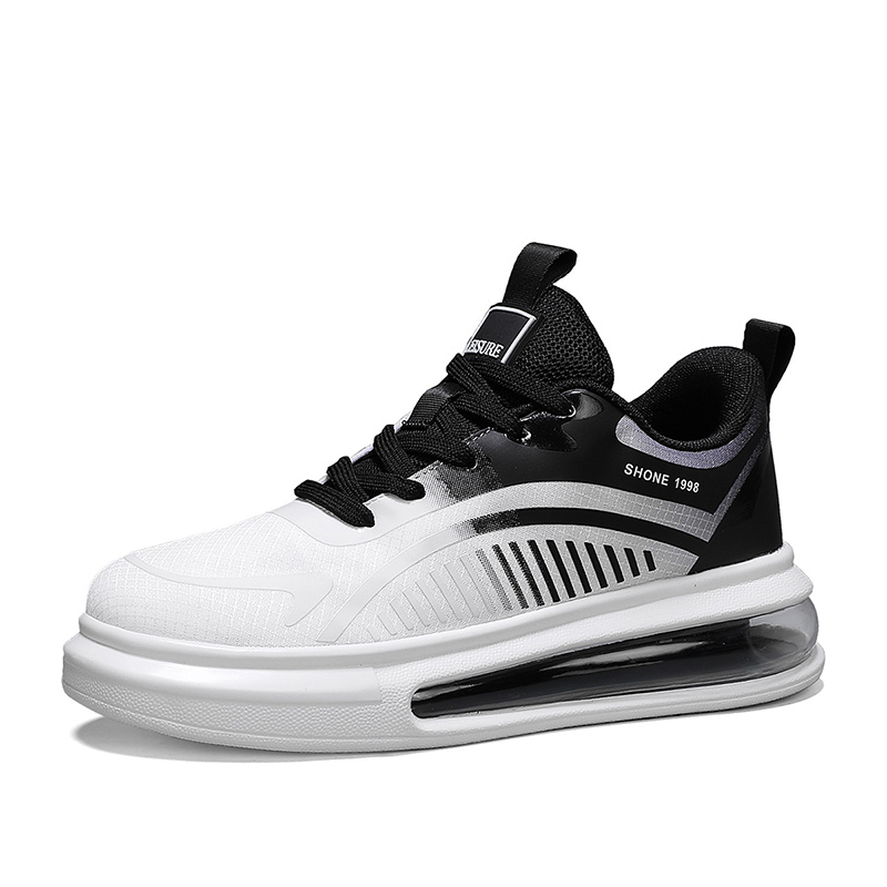 

TONYBEAR Мужские устойчивые к истиранию кроссовки мид-топ бело-черные, цвет White Black