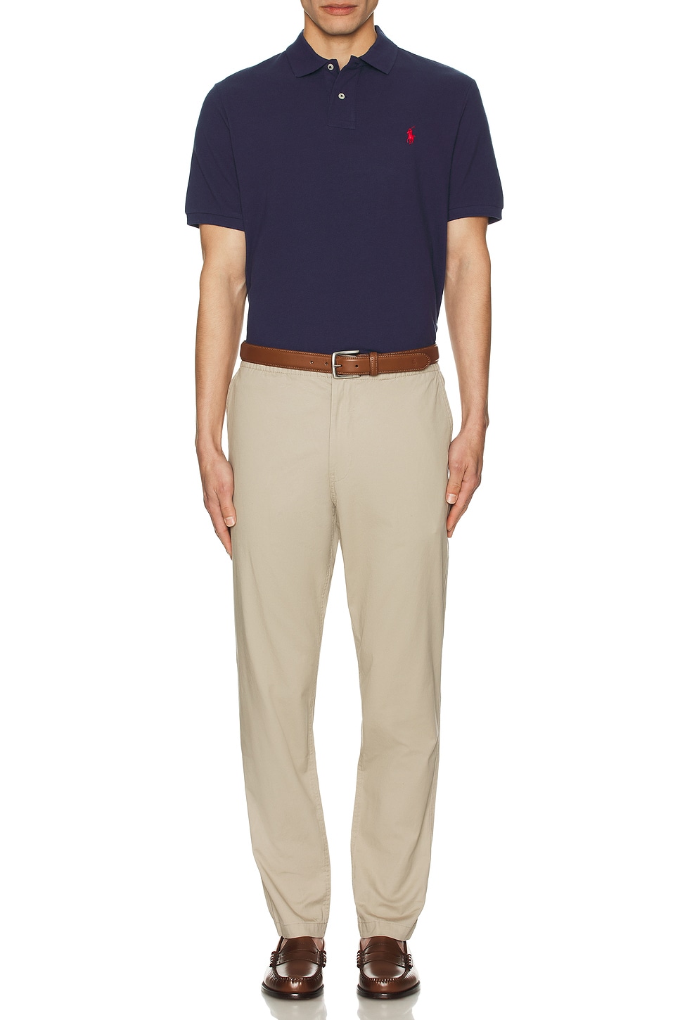 

Короткий рукав, сетчатый поло Polo Ralph Lauren, Newport Navy