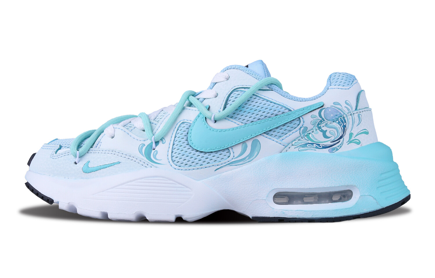 

Кроссовки Air Max Fusion женские с низким верхом Eveblue/Techgreen/Iolite Nike