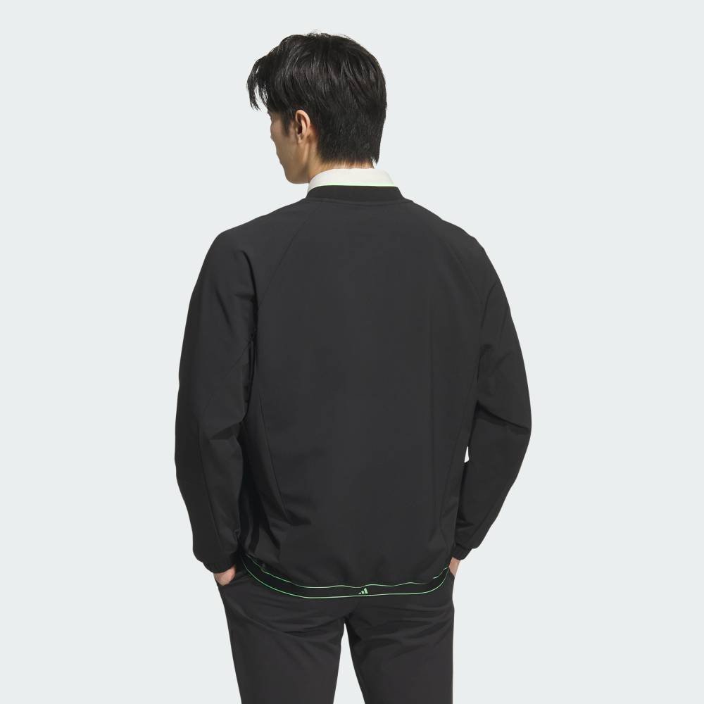 Ветрозащитная куртка на молнии Adidas, black — фото 2