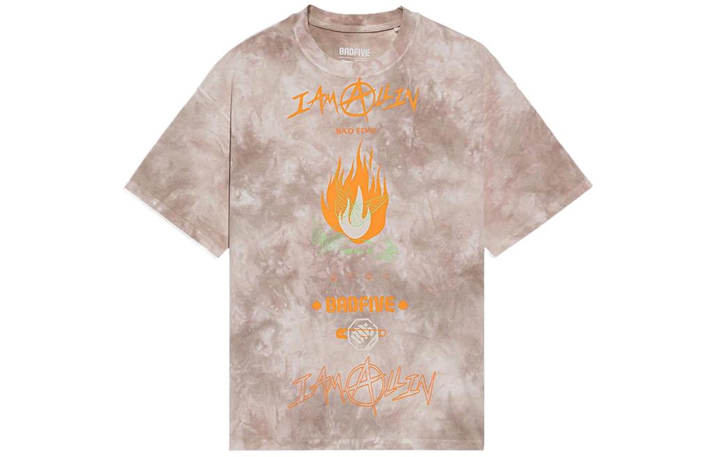 

Лининг бадфайв футболка с дроп-шолдер женская коричневая