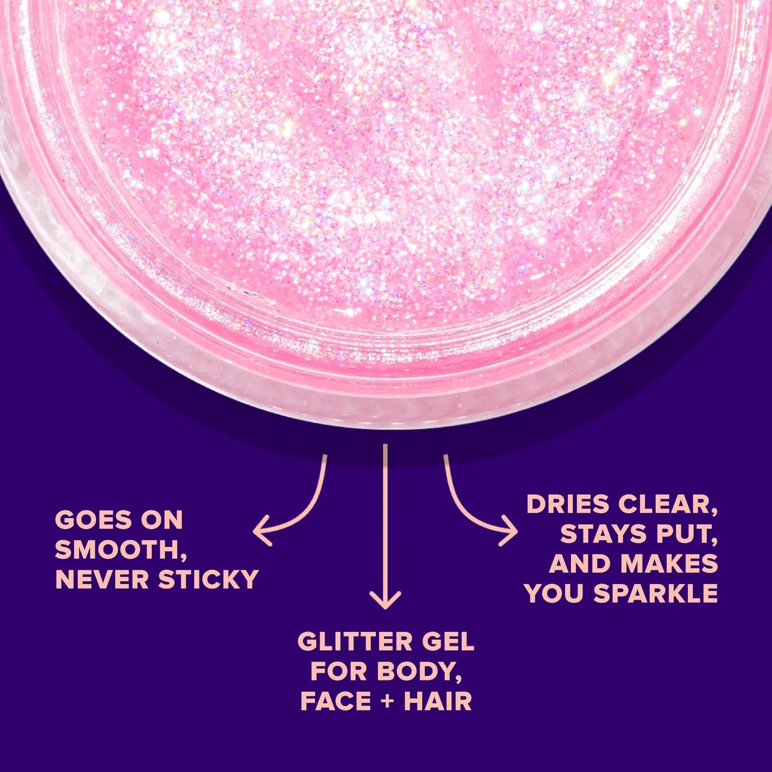Гель для тела и лица Unicorn Snot Glitter Gel Flamingo — фото 3