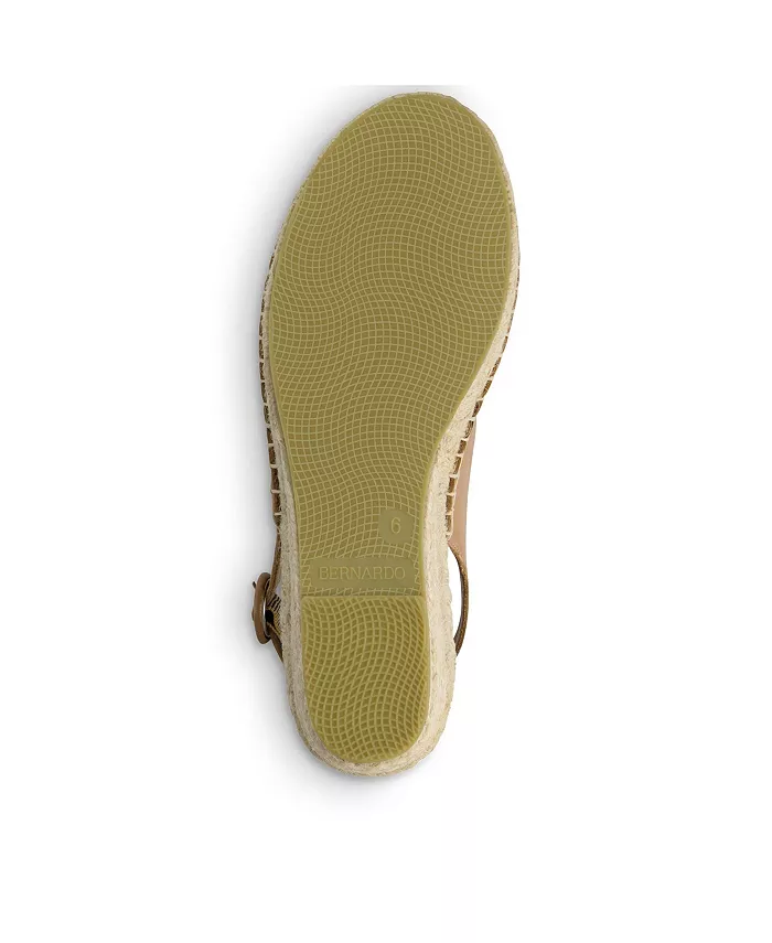 Бернардо Мелайла Эспадрильи на клиновидной подошве Bernardo Footwear, коричневый/бежевый — фото 2