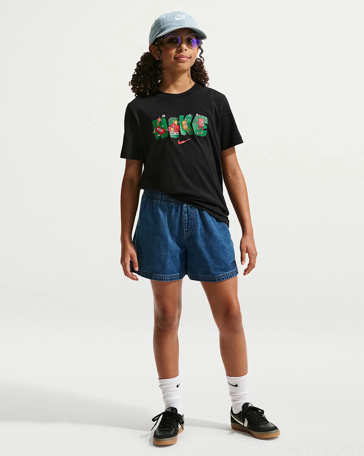 Детская футболка Nike Sportswear, Black — фото 4