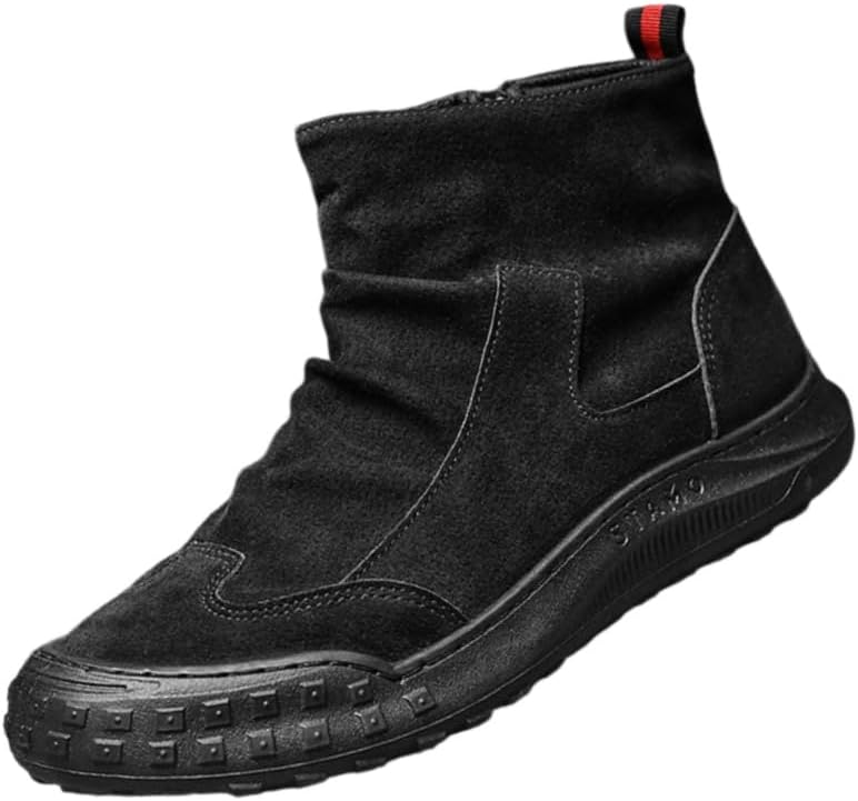 

Мужские повседневные короткие ботинки FmShi - ретро-стиль, универсальные, противоскользящие и прочные. Подходят для альпинизма, активного отдыха и путешествий, черный