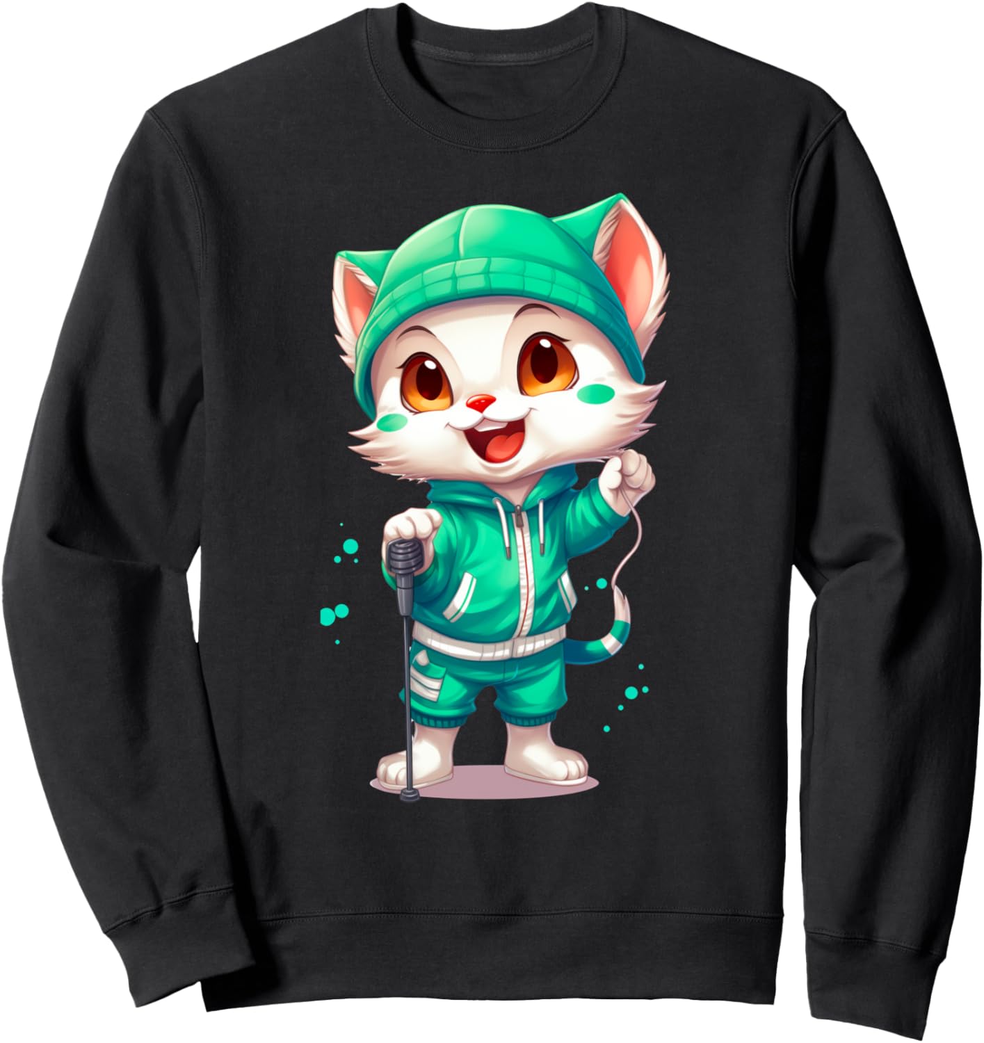 

Стильная толстовка KonekoMinion Kitten с музыкальным дизайном, черный