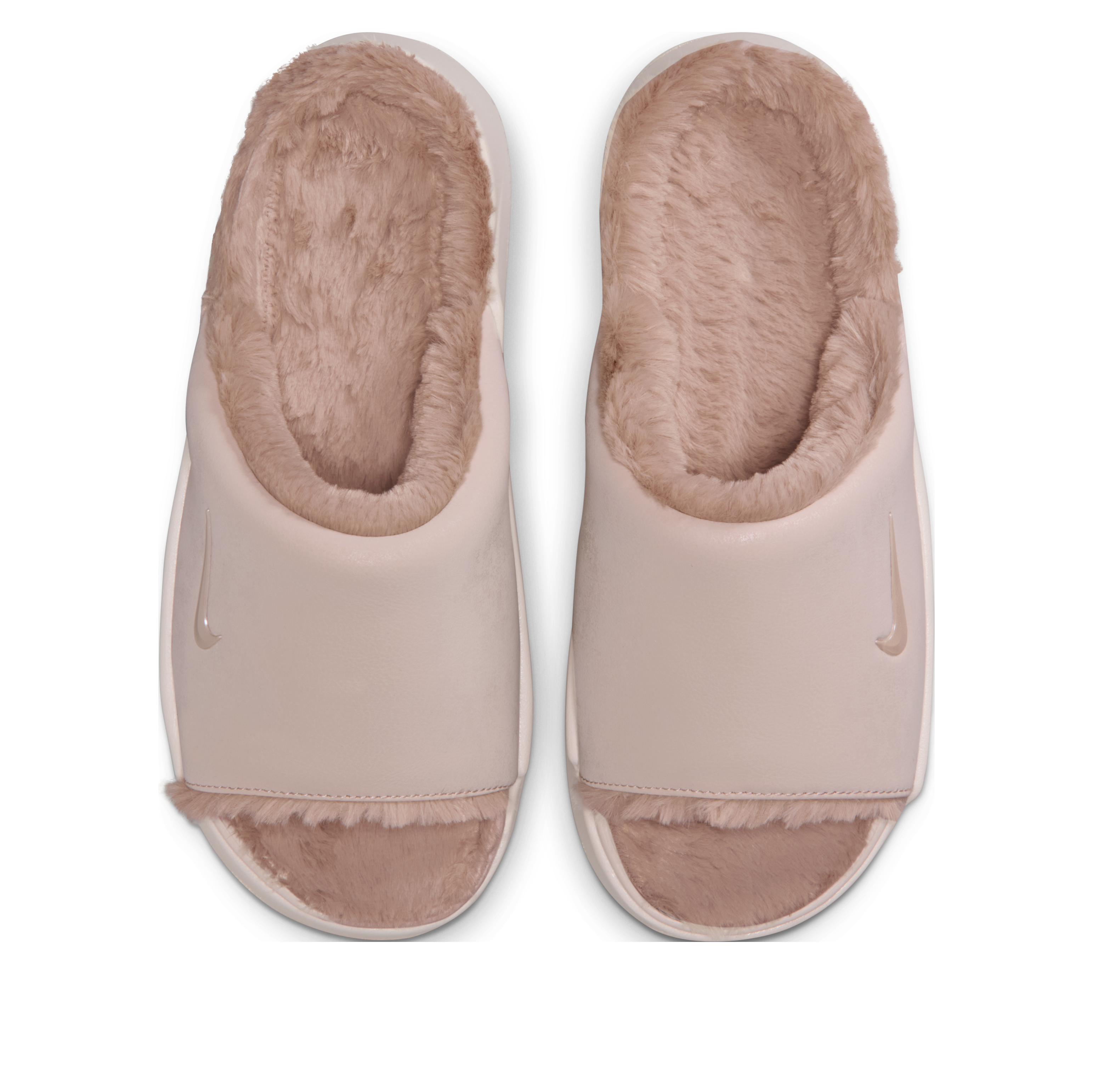 (WMNS) Nike Calm Elevation Fur Slide 'Silt Red Malt' — фото 3
