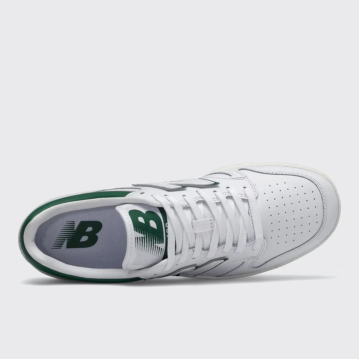 Мужские повседневные кроссовки New Balance 480, белый/зеленый — фото 3