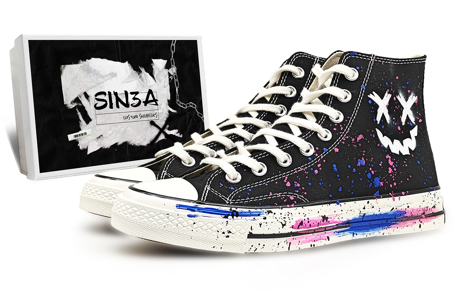 Converse Износостойкие высокие парусиновые туфли Chuck 70, унисекс, черные
