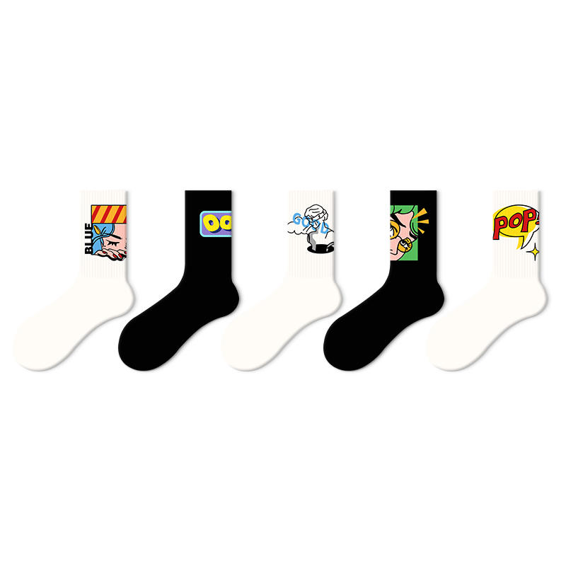 

Носки унисекс до середины голени JKN, 5-Pack (Letter Illustration A Set)