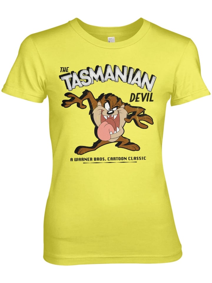 

Футболка The Tasmanian Devil Girly Tee Looney Tunes , желтый