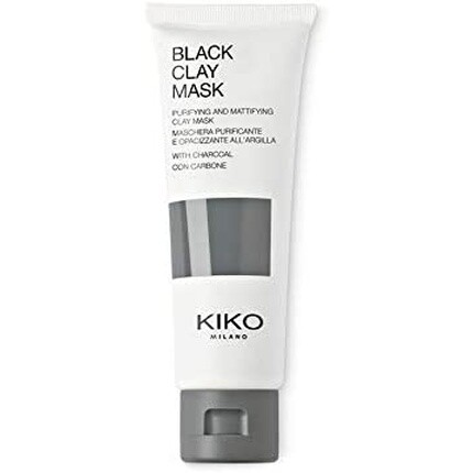 

Kiko Milano Черная глиняная маска Очищающая матирующая маска для лица с углем и черной глиной