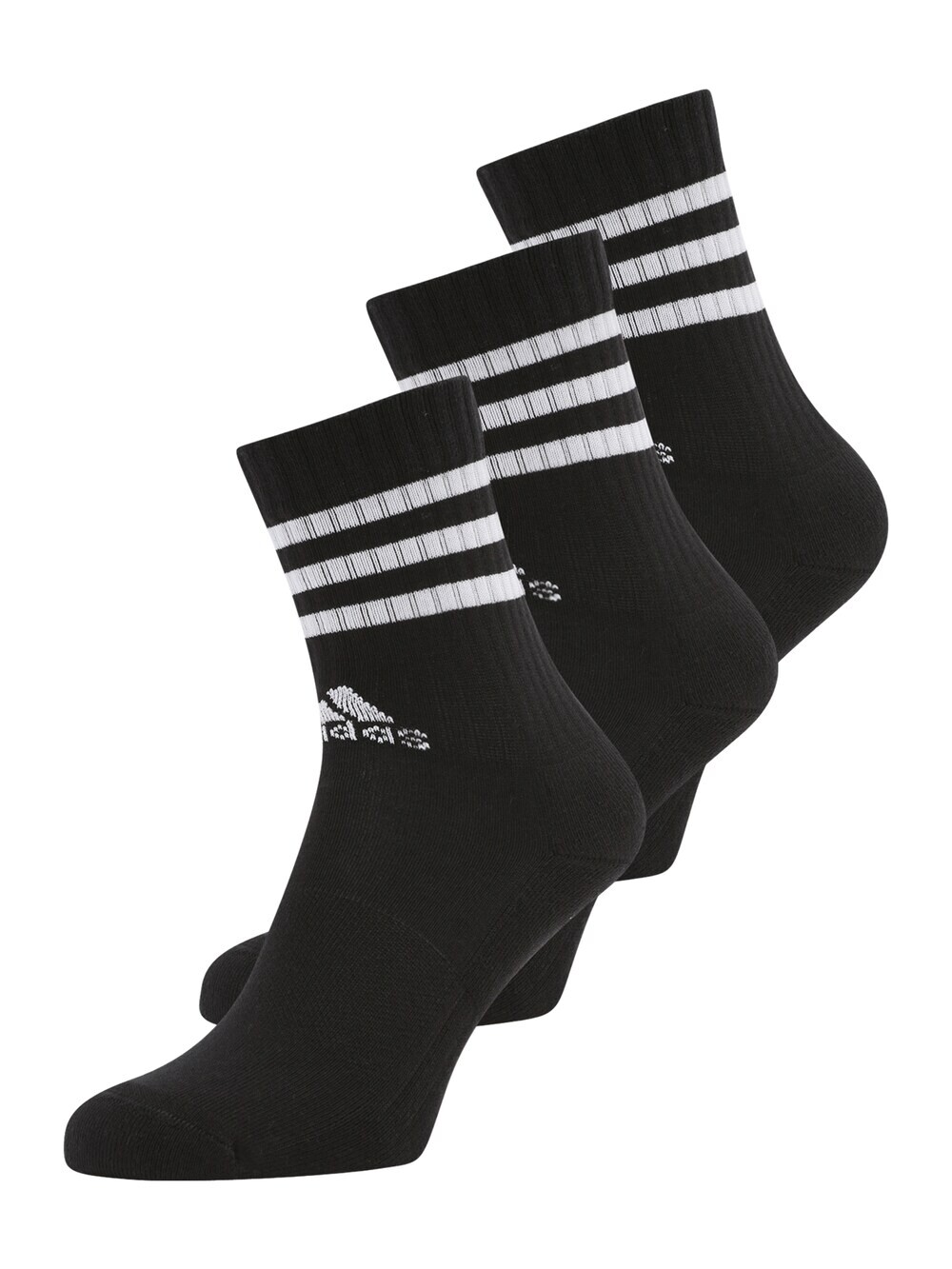 

Спортивные носки ADIDAS SPORTSWEAR 3-Stripes Cushioned Crew, черный