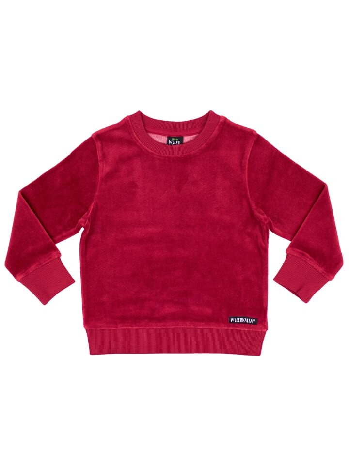 

Толстовка Villervalla Sweatshirt Velour Samt, красный