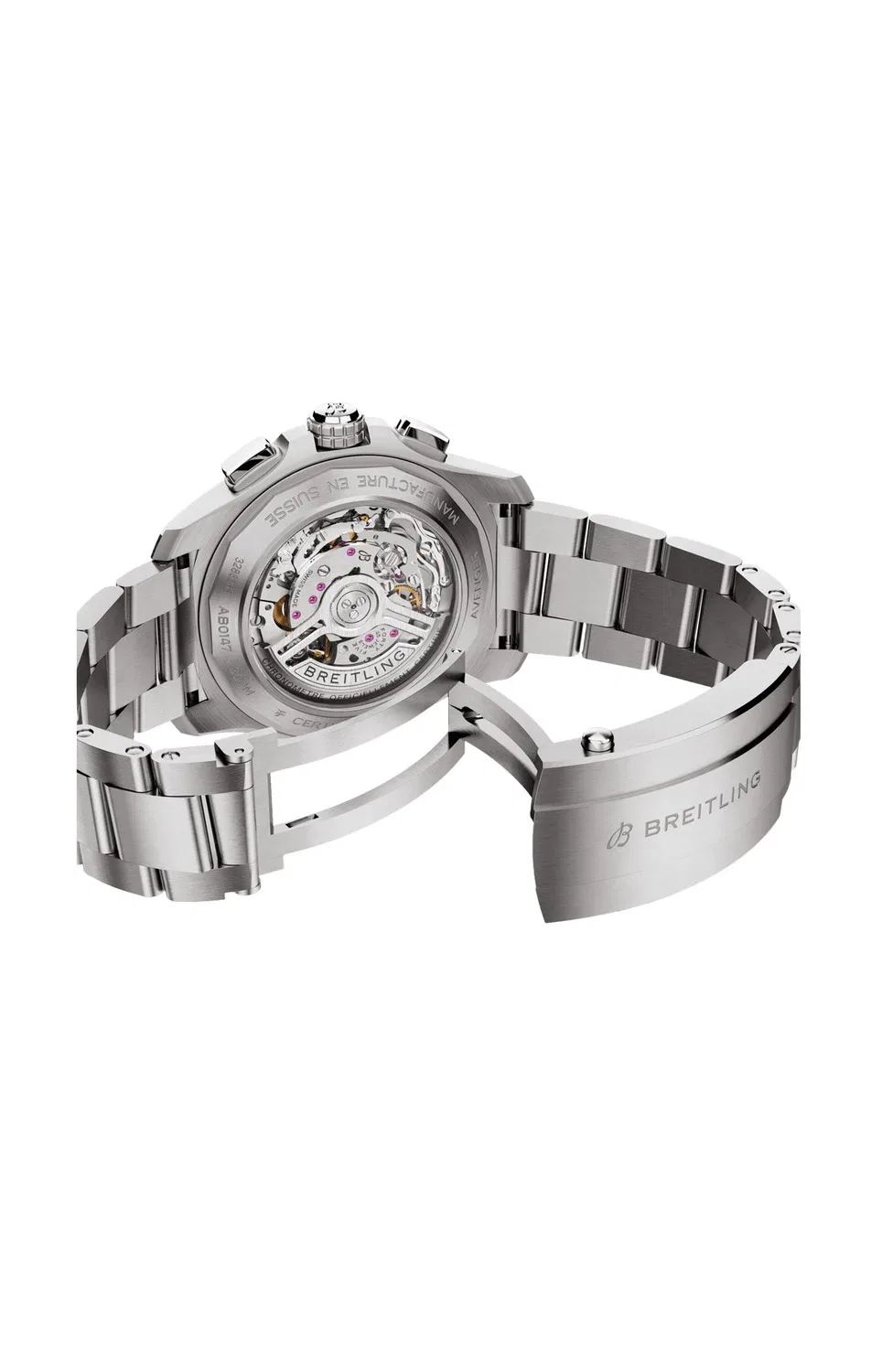 Авенжер B01 Хронограф 44 - AB0147101B1A1 BREITLING, серебряный — фото 4