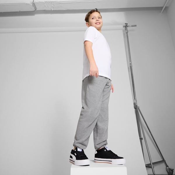 Кроссовки для больших детей Court Classic Vulcanized Formstrip Puma, черный — фото 3