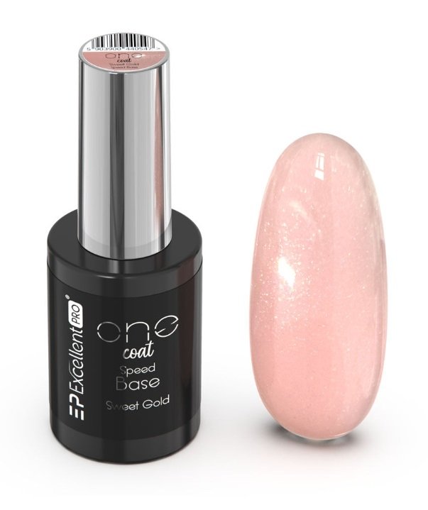 

Excellent Pro One Coat Speed Rubber Base Sweet Gold 11 мл
