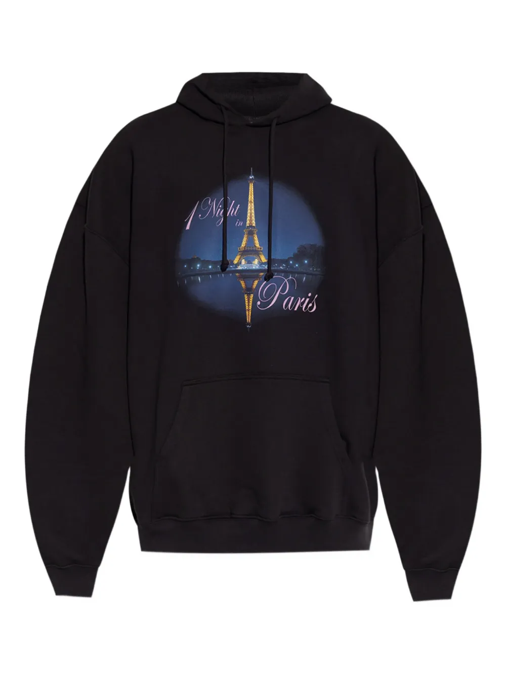 

Толстовка с принтом «Ночь в Париже» VETEMENTS, черный
