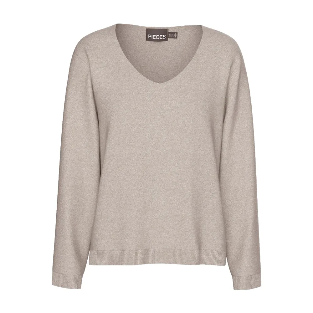 

Свитер Pieces Bree v neck, бежевый