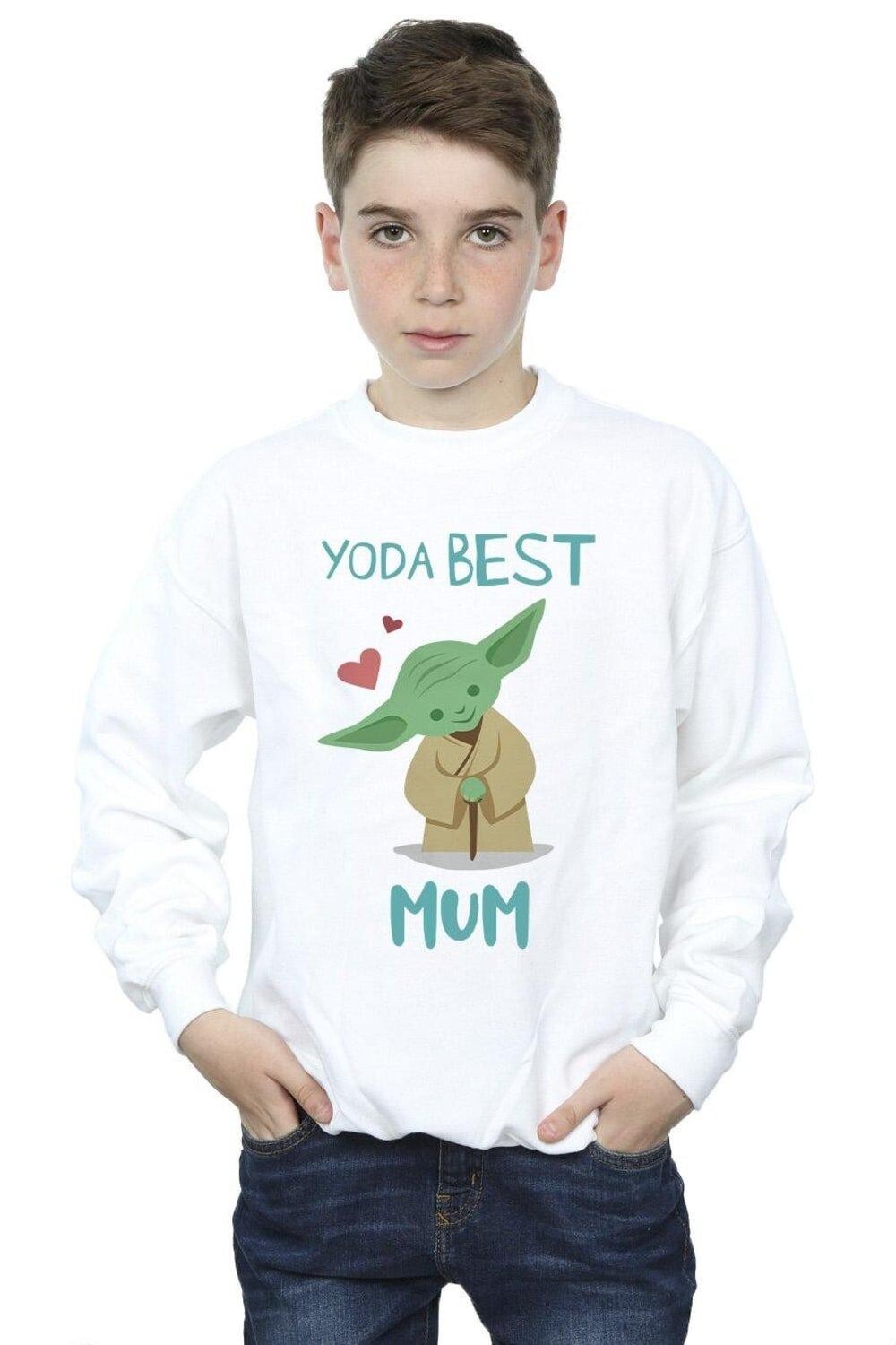 

Толстовка Yoda Best Mom Star Wars, белый