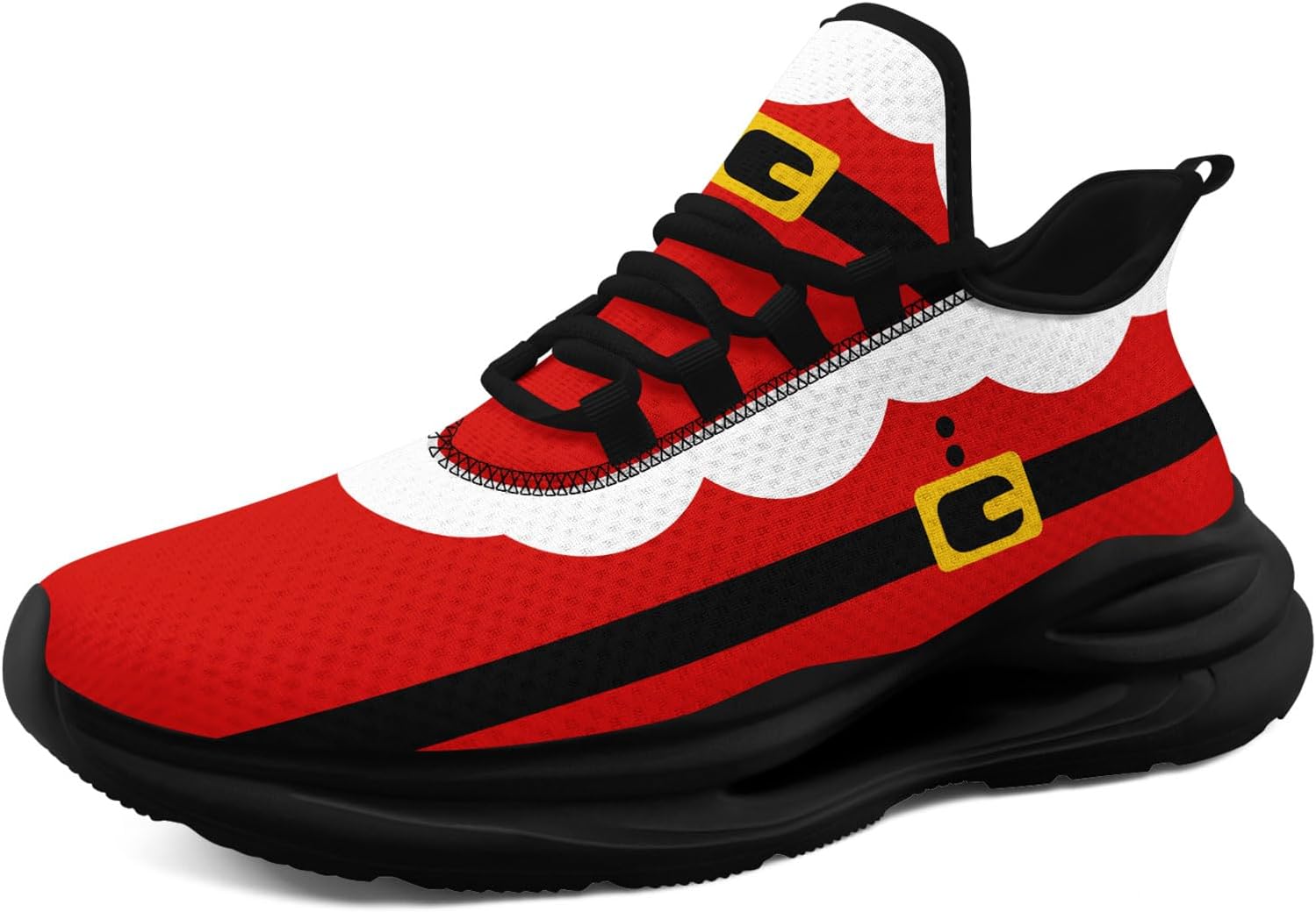 

Унисекс легкие кроссовки на Рождество с принтом Санта-Клауса, праздничные беговые кроссовки для мужчин и женщин Awsole, белый/черный/красный/оранжевый