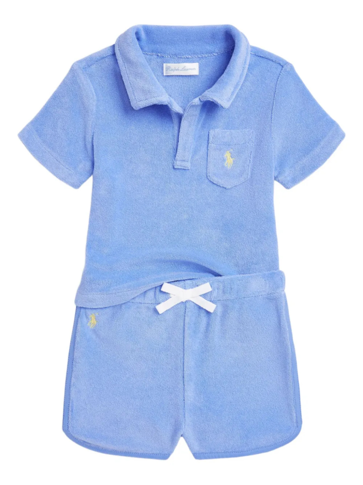 

POLO RALPH LAUREN KIDS комплект из рубашки поло и шортов, синий