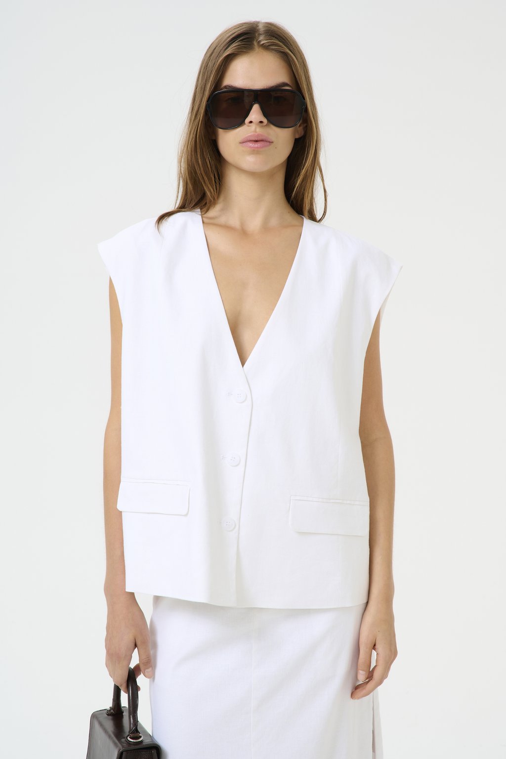 

Жилет IZZA WAISTCOAT Gestuz, белый