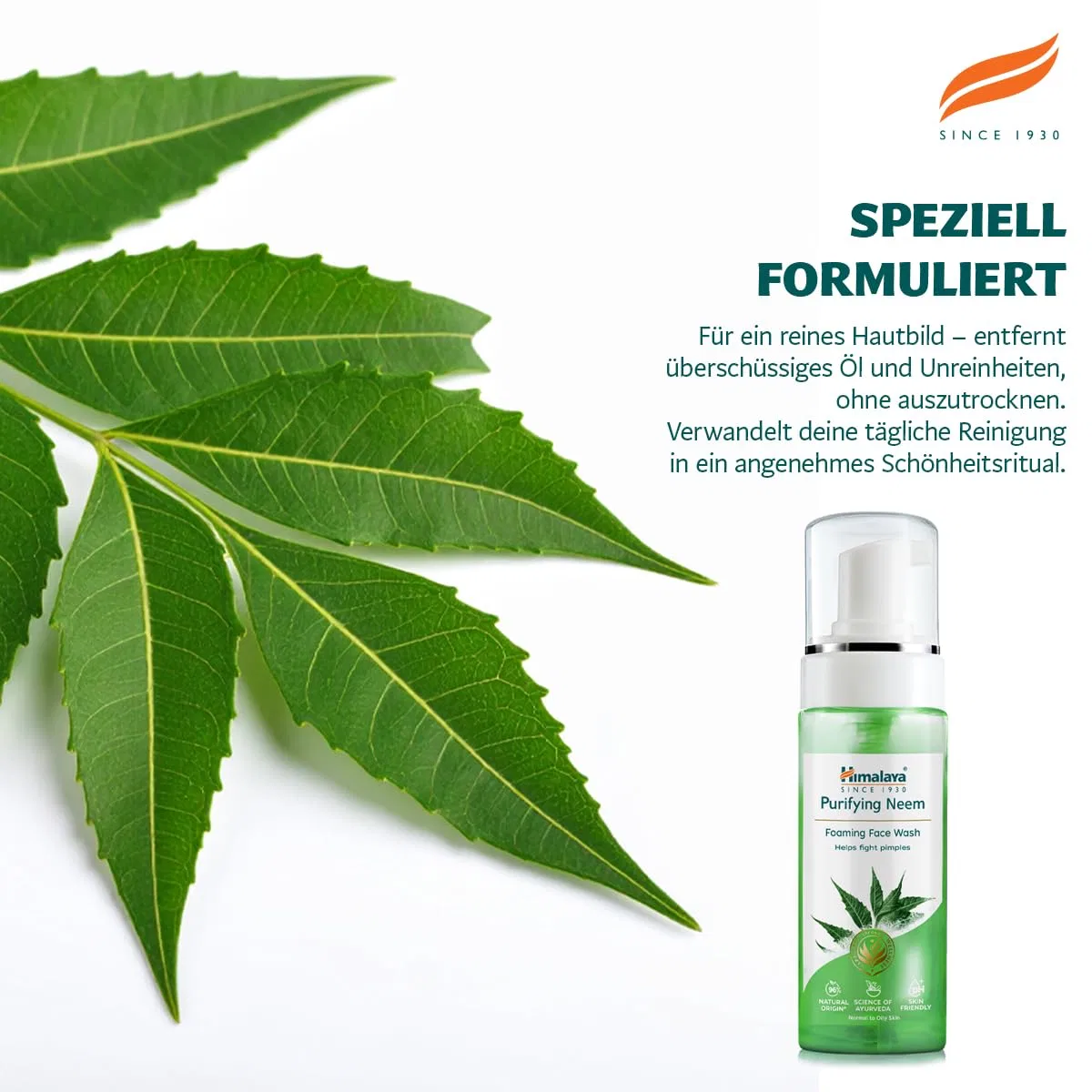 Пенка для умывания Himalaya — Очищающий Herbal с нимом, 150 мл — фото 3
