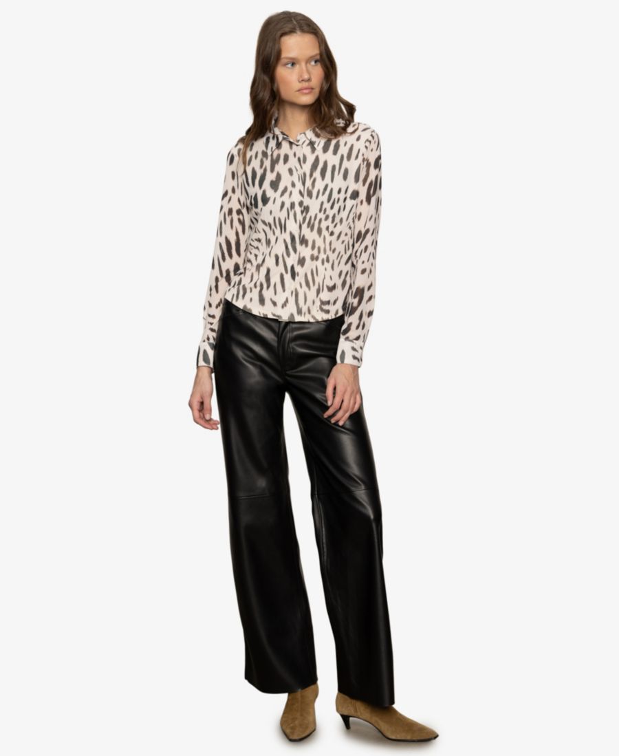 

Женская приталенная сетчатая блузка на пуговицах Sanctuary, Mother Leo