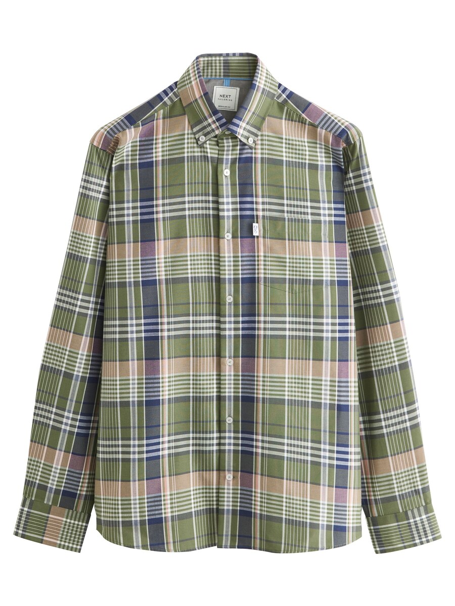 

Рубашка обычного кроя на пуговицах Next, зеленый