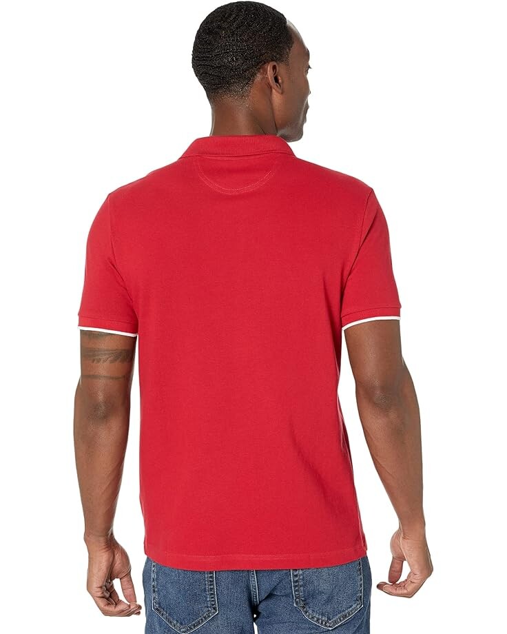 

Поло U.S. POLO ASSN. Short Sleeve Slim Fit Tricot Pieced Pique Polo, цвет Engine Red