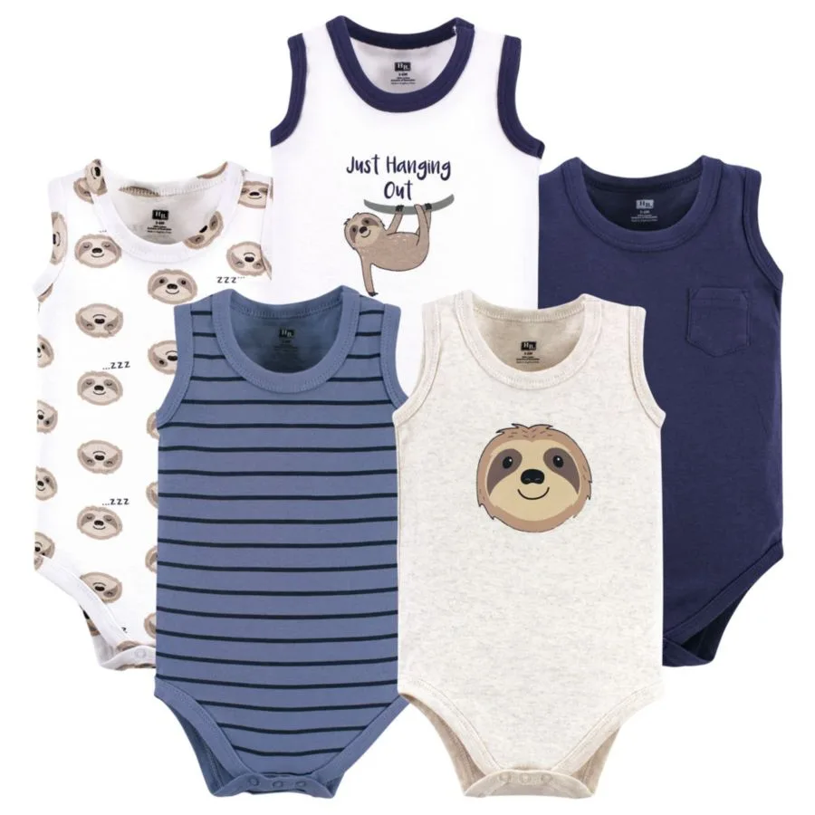 Мягкие хлопковые комбинезоны без рукавов Hudson Baby, Sloth