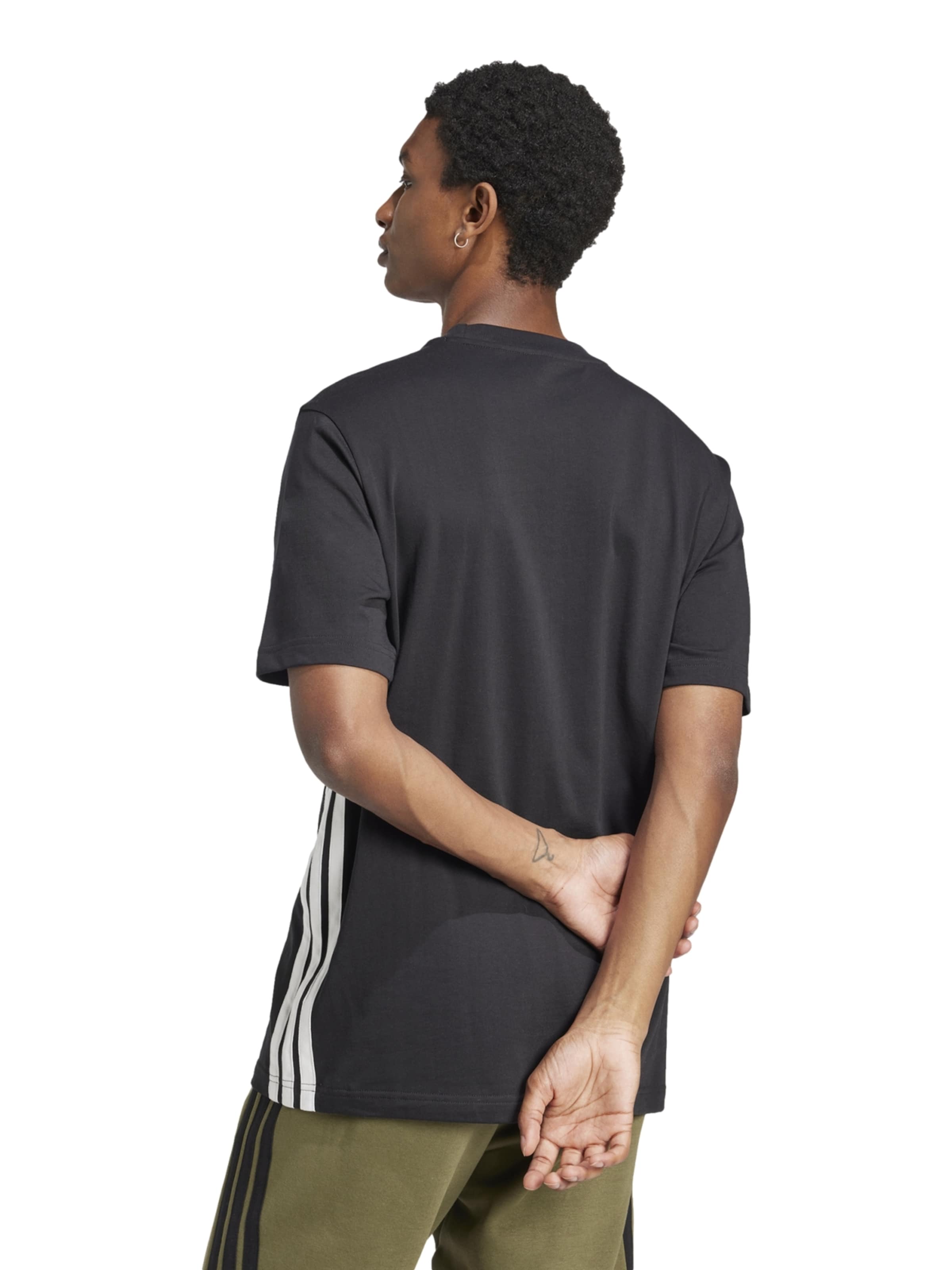 Adidas Performance Футболка 'M 3S SJ TEE' в черном цвете — фото 4