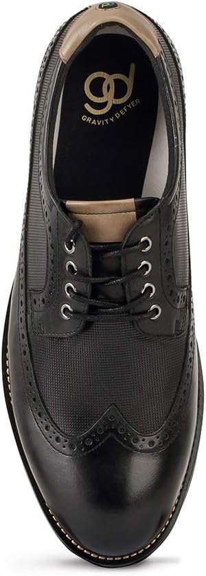 Мужские классические кроссовки Gravity Defyer G-Defy Morteson - VersoCloud Ultimate Shock Absorbing Leather Casual Supportive Dress Sneakers, черный — фото 4