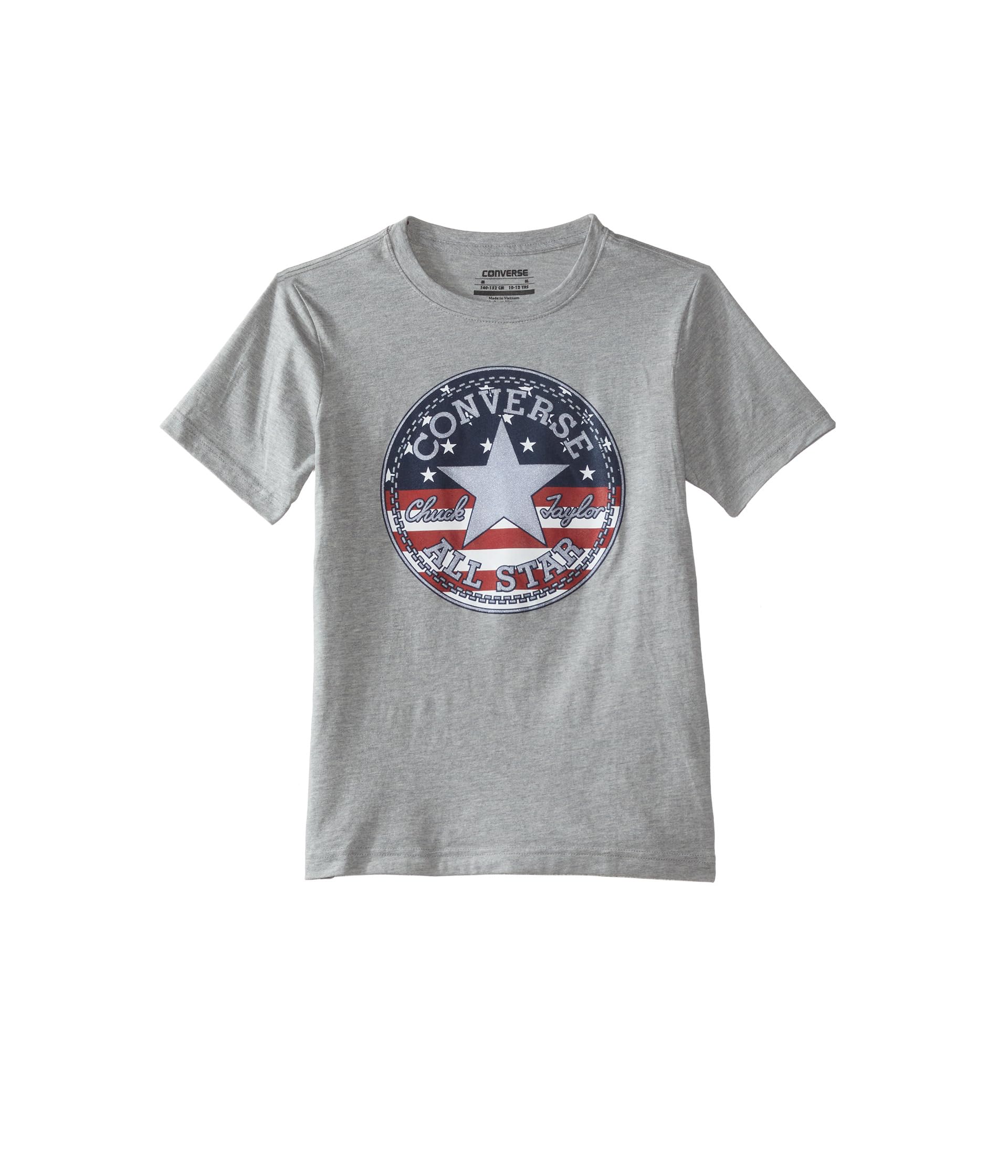 

Футболка Converse Kids American Flag Chuck Tee, цвет Dark Grey Heather