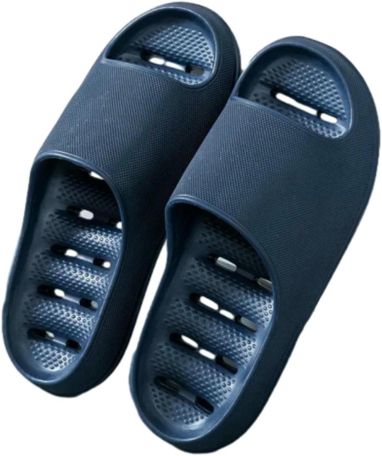 

Мужские летние антивскользящие быстро сохнущие домашние тапочки для душа, бассейна и ванной, повседневные пляжные шлепанцы Dcehgew, синий