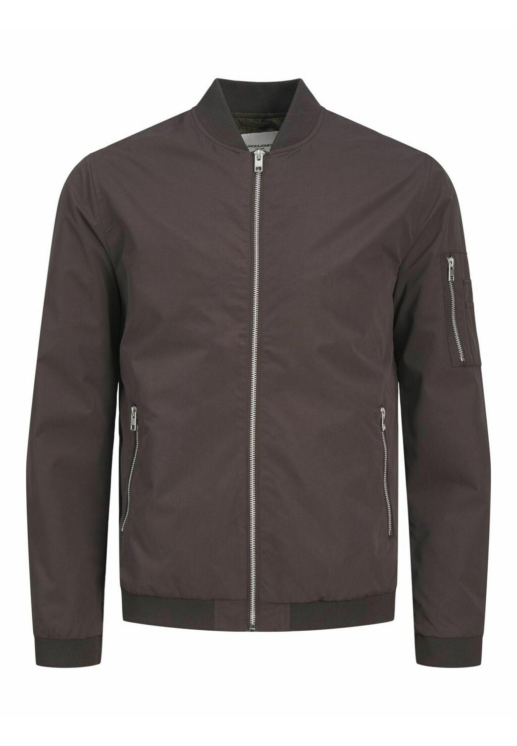 

Бомбер JJERUSH Jack & Jones, темно-коричневый