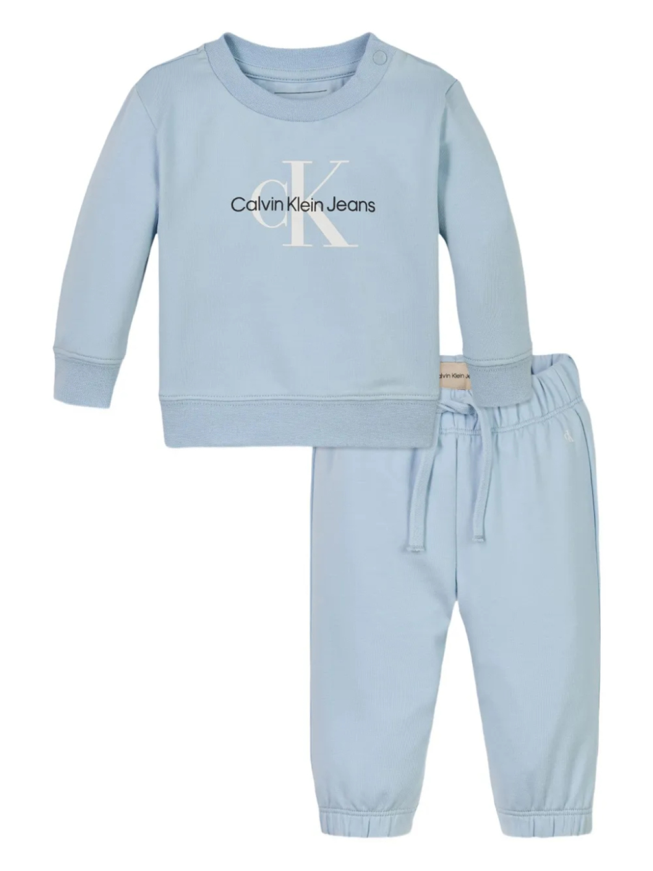 

Хлопковый спортивный костюм Calvin Klein Kids, синий