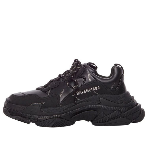 

Кроссовки triple s sneaker 'allover logo - black' Balenciaga, черный